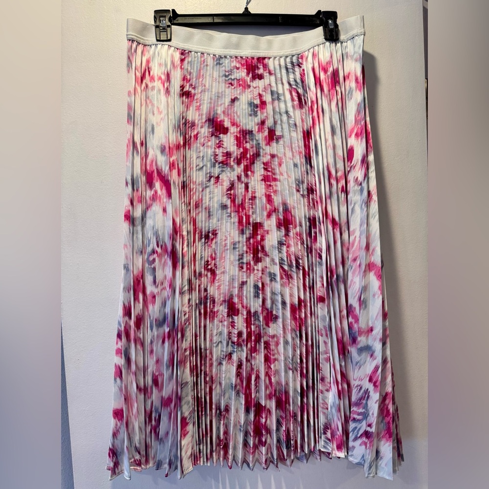 Halogen Vibrant Pink and Gray Maxi Skirt